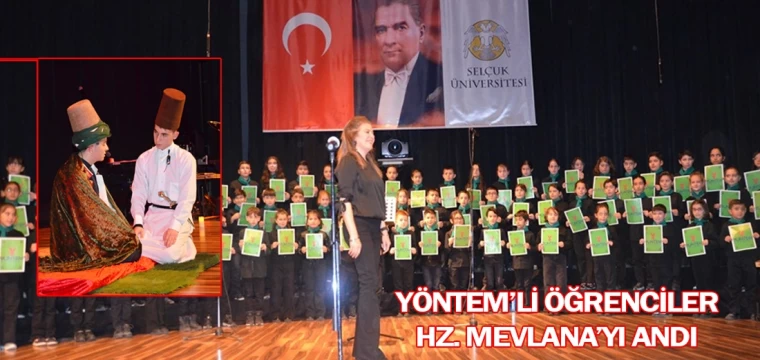 Yöntem’li öğrenciler, Hz. Mevlana’yı andı