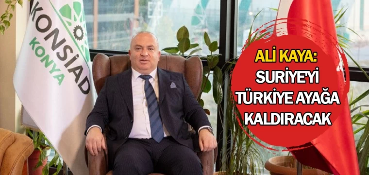 Ali Kaya: Suriye'yi Türkiye ayağa kaldıracak