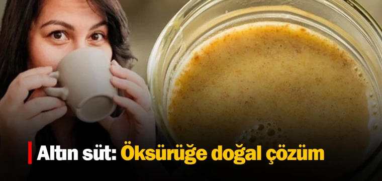 Altın süt: Öksürüğe doğal çözüm