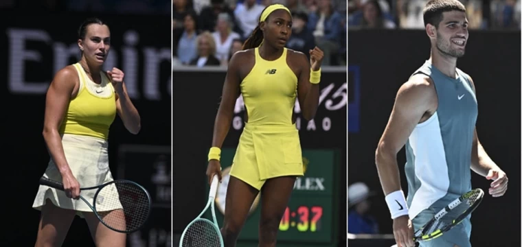 Avustralya Açık'ta Sabalenka, Gauff ve Alcaraz çeyrek finalde