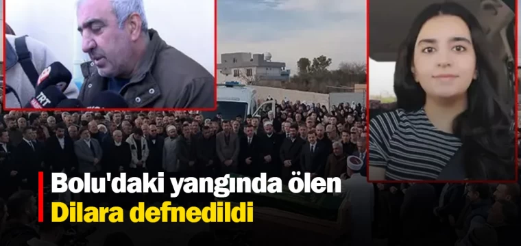 Bolu'daki yangında ölen Dilara defnedildi