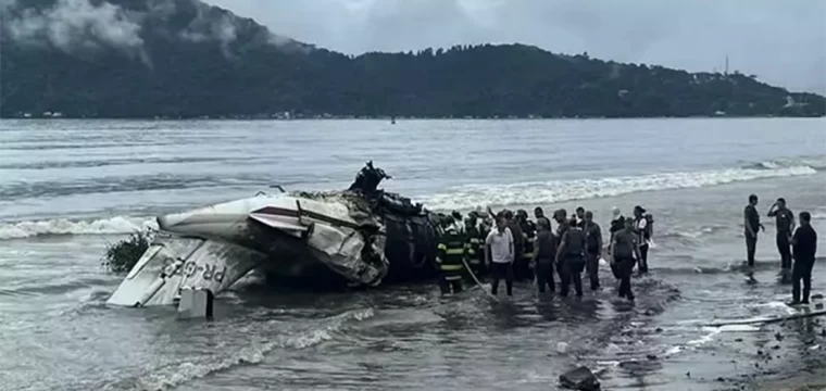 Brezilya'da uçak kazası: Pilot hayatını kaybetti, 5 kişi yaralandı