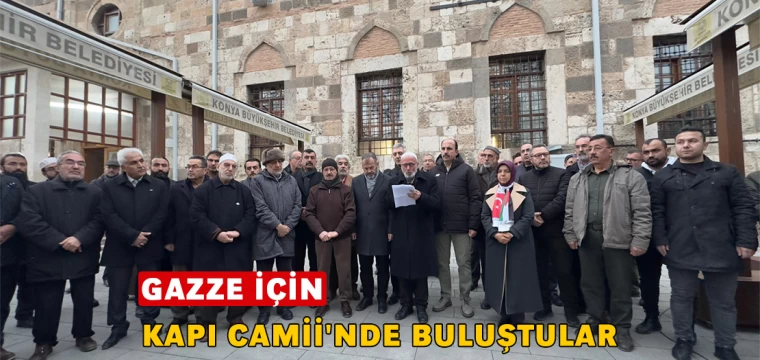 Gazze için Kapı Camii'nde Buluştular