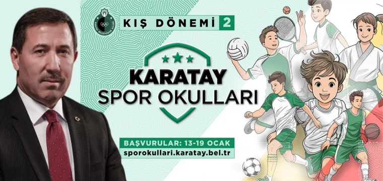 Karatay Kış Spor Okulları 2. Dönem Kayıtları Başlıyor