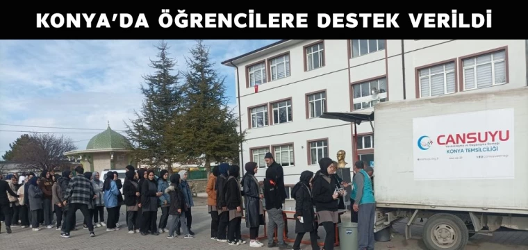 Konya'da öğrencilere destek verildi