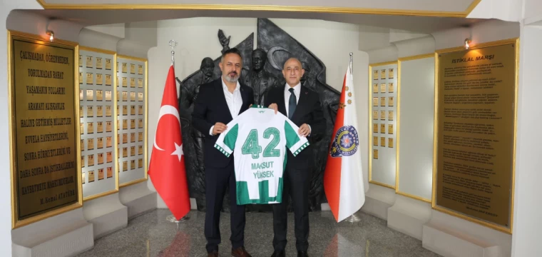 Konyaspor'dan Emniyet Müdürü Yüksek’e ziyaret