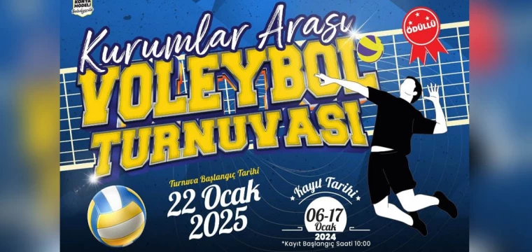 Kurumlar voleybol turnuvası başlıyor