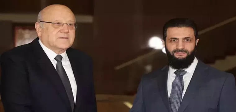 Lübnan Başbakanı Mikati, Şam’da Ahmed Şara ile görüştü