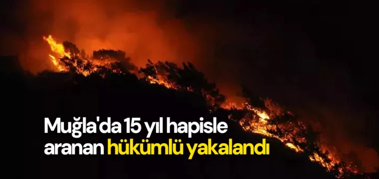 Muğla'da 15 yıl hapisle aranan hükümlü yakalandı