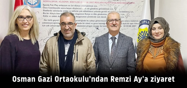 Osman Gazi Ortaokulu’ndan Remzi Ay'a ziyaret