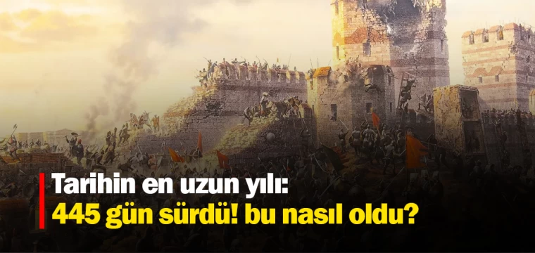 Tarihin en uzun yılı: 445 gün sürdü! bu nasıl oldu?