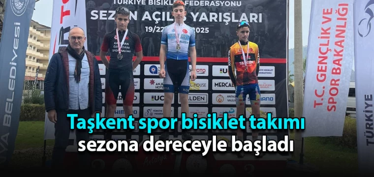 Taşkent spor bisiklet takımı sezona dereceyle başladı