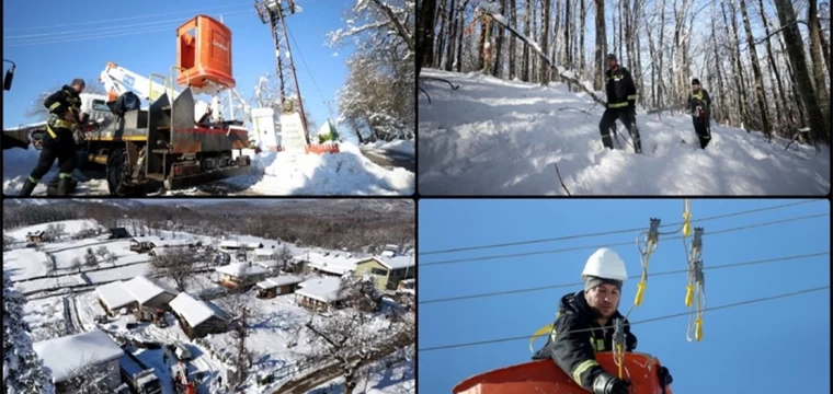 Trakya'da "enerji timleri" kesintisiz enerji için karlı yolları aşıyor