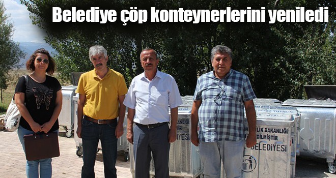 Belediye çöp konteynerlerini yeniledi