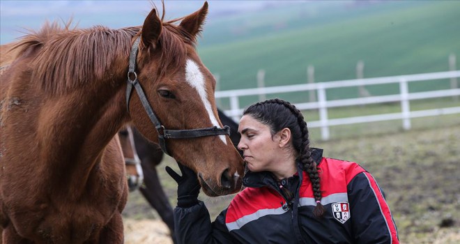 Yarış atlarına 'anne' dokunuşu