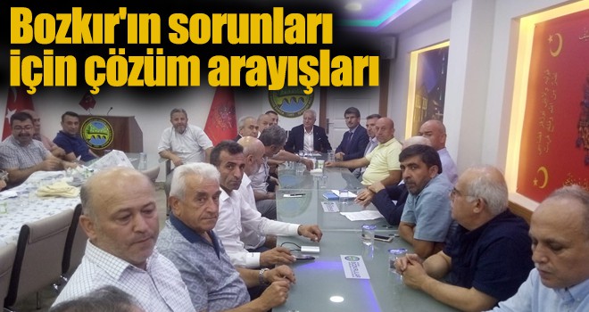 Bozkır'ın sorunları için çözüm arayışları