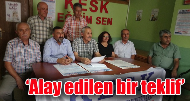 ‘Alay edilen bir teklif’