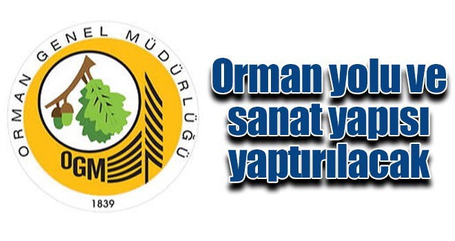 Orman yolu ve sanat yapısı yaptırılacak