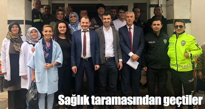 Sağlık taramasından geçtiler