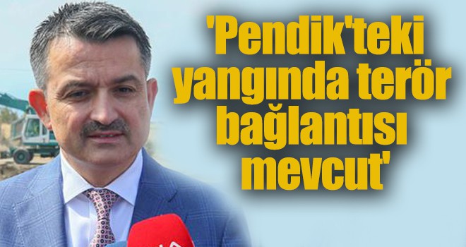 'Pendik'teki yangında terör bağlantısı mevcut'