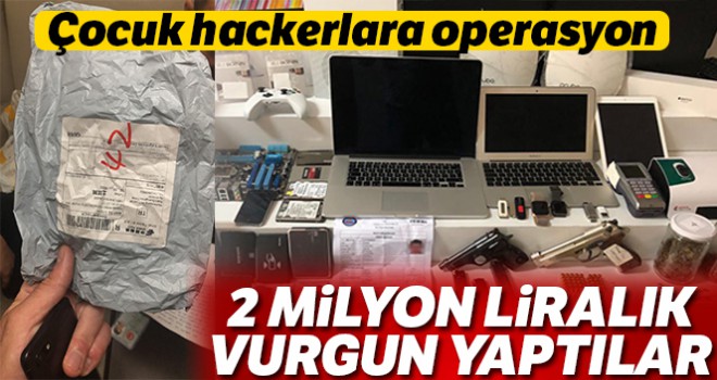 Çocuk hackerlara operasyon