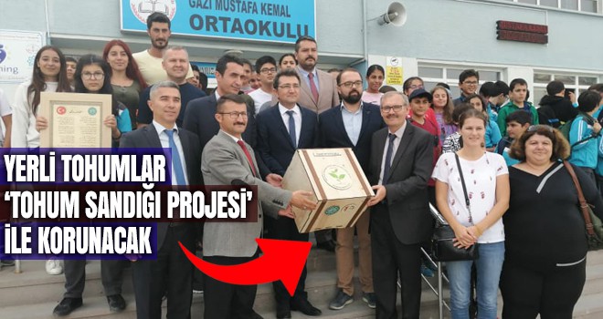 Öğrencilerin "Tohum Sandığı Projesi"