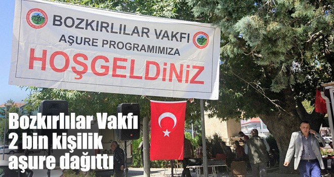 Bozkırlılar Vakfı 2 bin kişilik aşure dağıttı