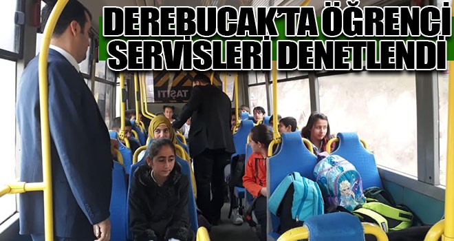 Derebucak’ta öğrenci servisleri denetlendi