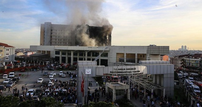 Taksim Eğitim ve Araştırma Hastanesinde yangın