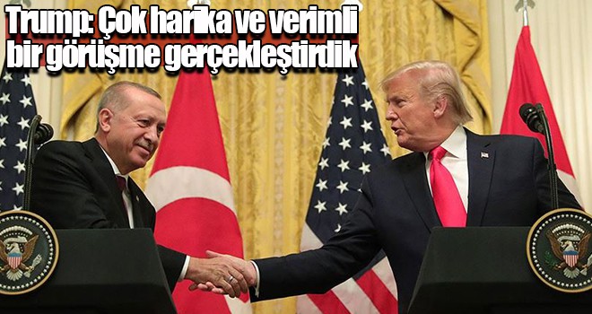 Trump: Çok harika ve verimli bir görüşme gerçekleştirdik