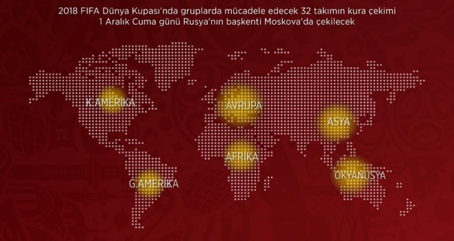 Dünya Kupası'nda torbalar belli oldu