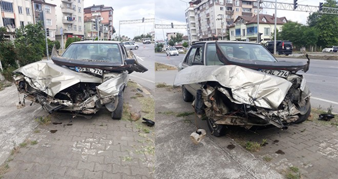 Sınava giderken ölümden döndü