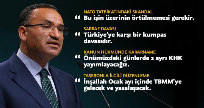 Başbakan Yardımcısı ve Hükümet Sözcüsü Bozdağ: NATO'daki skandalın üzeri örtülmemeli