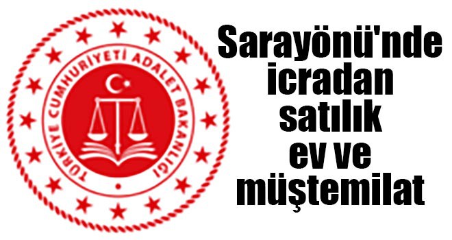 Sarayönü'nde icradan satılık ev ve müştemilat