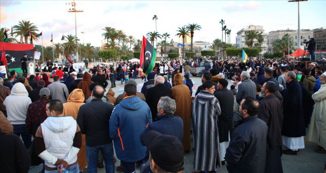 Libya'nın başkentinde Türkiye'nin tezkere kararı kutlandı