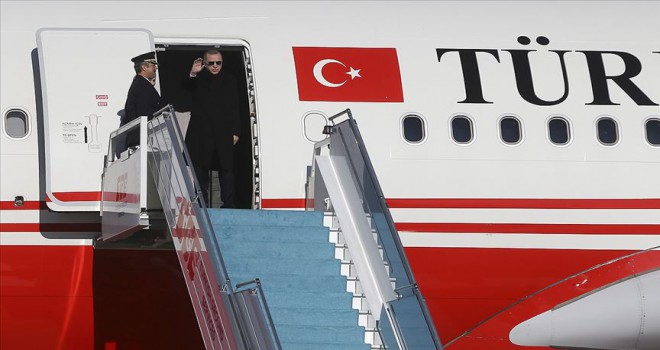 Cumhurbaşkanı Erdoğan Rusya'ya gitti