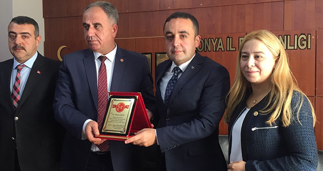 MHP Konya İl Başkanlığında devir teslim töreni