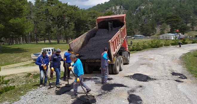 Beyşehir’de yol çalışması