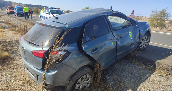 Konya'da trafik kazası: 2 yaralı