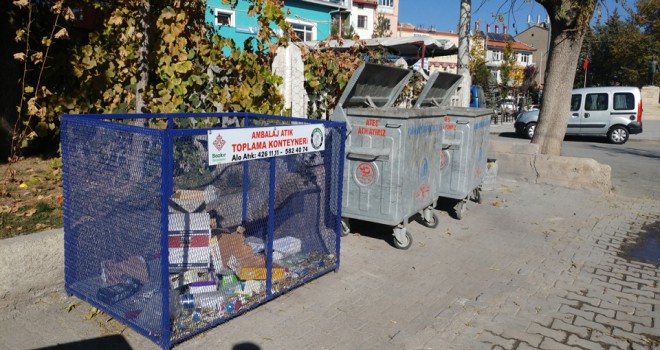 Bozkır’da atıklar geri dönüşüme kazandırılıyor