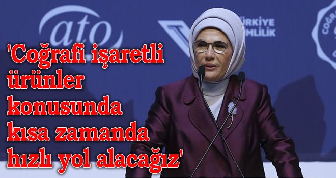 'Coğrafi işaretli ürünler konusunda kısa zamanda hızlı yol alacağız'