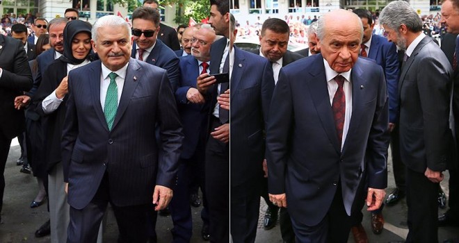 Yıldırım ile Bahçeli, Erdoğan'ın adaylığı için YSK'ye başvurdu