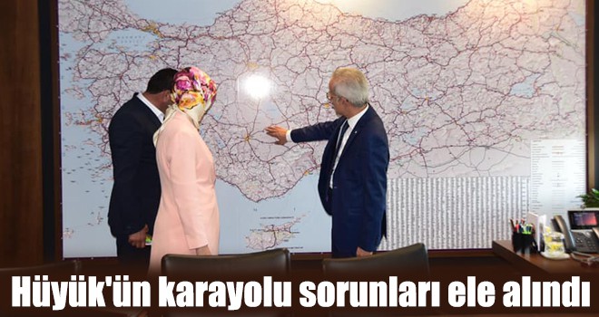 Hüyük'ün karayolu sorunları ele alındı