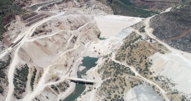 Silvan Barajı'nda fiziki gerçekleşme yüzde 60'a ulaştı