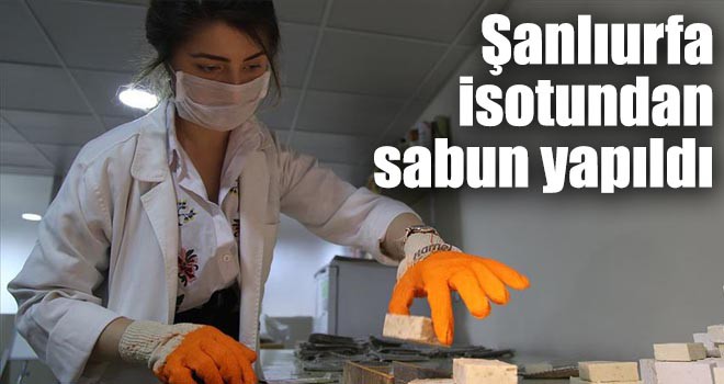 Şanlıurfa isotundan sabun yapıldı