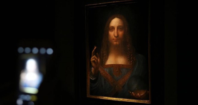 Leonardo da Vinci'nin 'Salvator Mundi' tablosu 450 milyon dolara satıldı