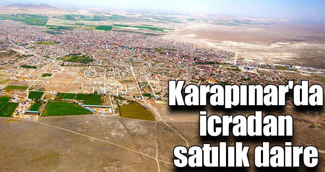 Karapınar'da icradan satılık daire