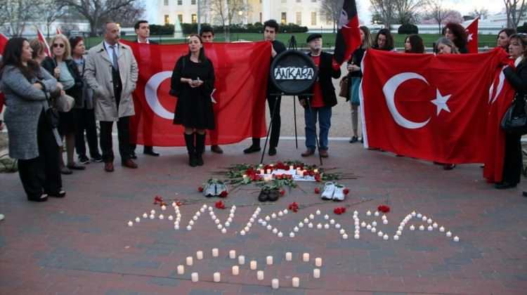 Beyaz Saray önünde Ankara protestosu