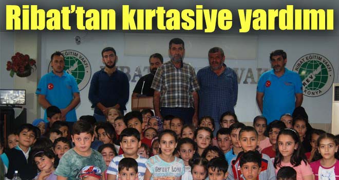 Ribat’tan kırtasiye yardımı