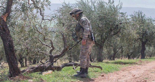 Afrin'de bir asker şehit oldu